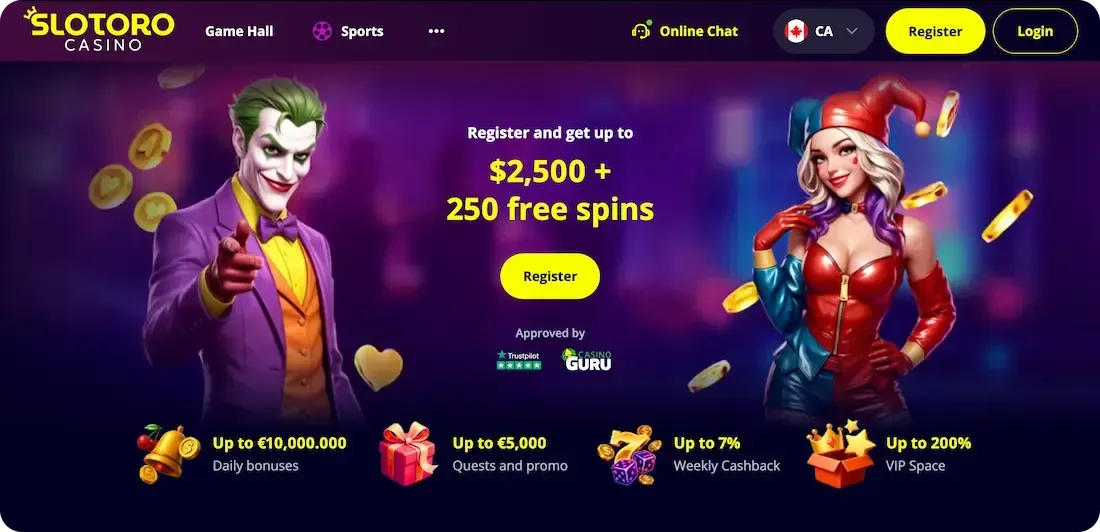 slotoro casino site